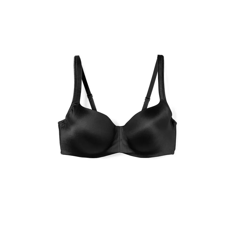 NWT Soma 570266027 Maximum Support Smooth Balconette black underwire Bra 44D